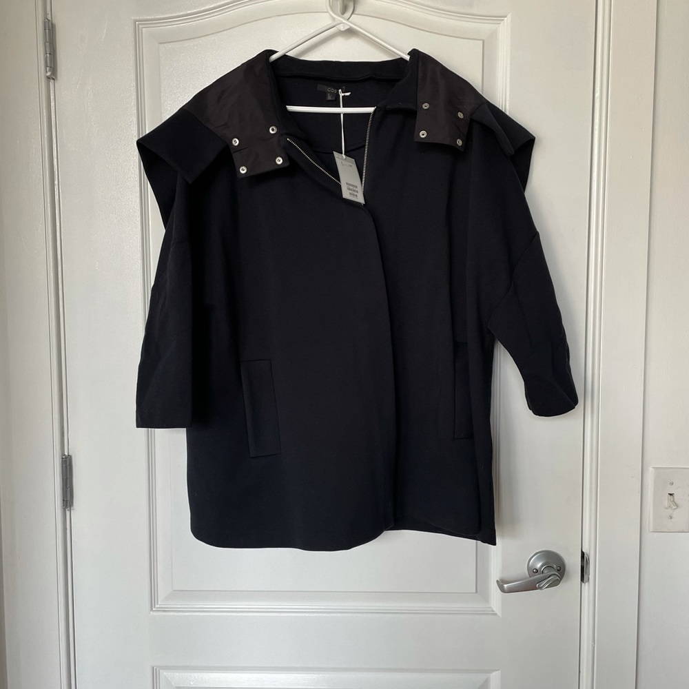 COS Fall Navy Jacket with cute Hood NWT
